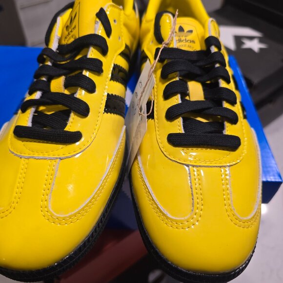Adidas Originals Samba Bruce Lee JR8749 Yellow Black Men's Shoes Size 10 NEW - Picture 4 of 16